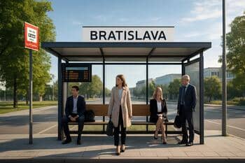 Ranná zastávka autobusu