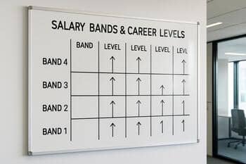 Schéma mzdových pásiem na tabuli