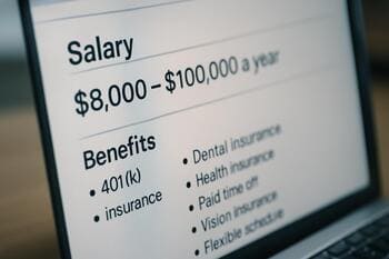 Transparentne zobrazená mzda v ponuke