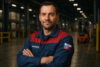 Marek — koordinátor zmeny pri výrobnej linke