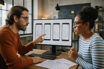 UX a kód počas spoločného review