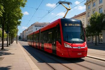 Električka pri nábreží