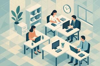 Tichá zóna v open-space kancelárii