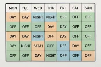Rotácia smien na rozvrhu