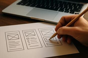 Prototyp rozhrania na tablete