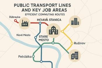 Mapa liniek MHD s prestupmi