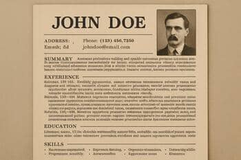 Životopis pred úpravou