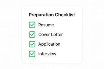Checklist úloh pred pohovorom