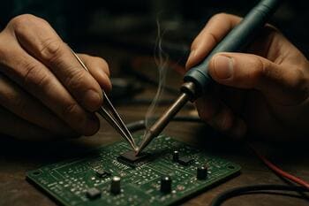 Spájkovanie konektorov v dielni